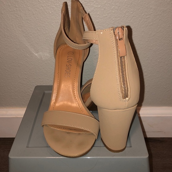 Nude Strappy Heels - Picture 3 of 3